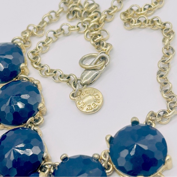 J. Crew Navy Blue Bauble Drop Necklace - Picture 3 of 3
